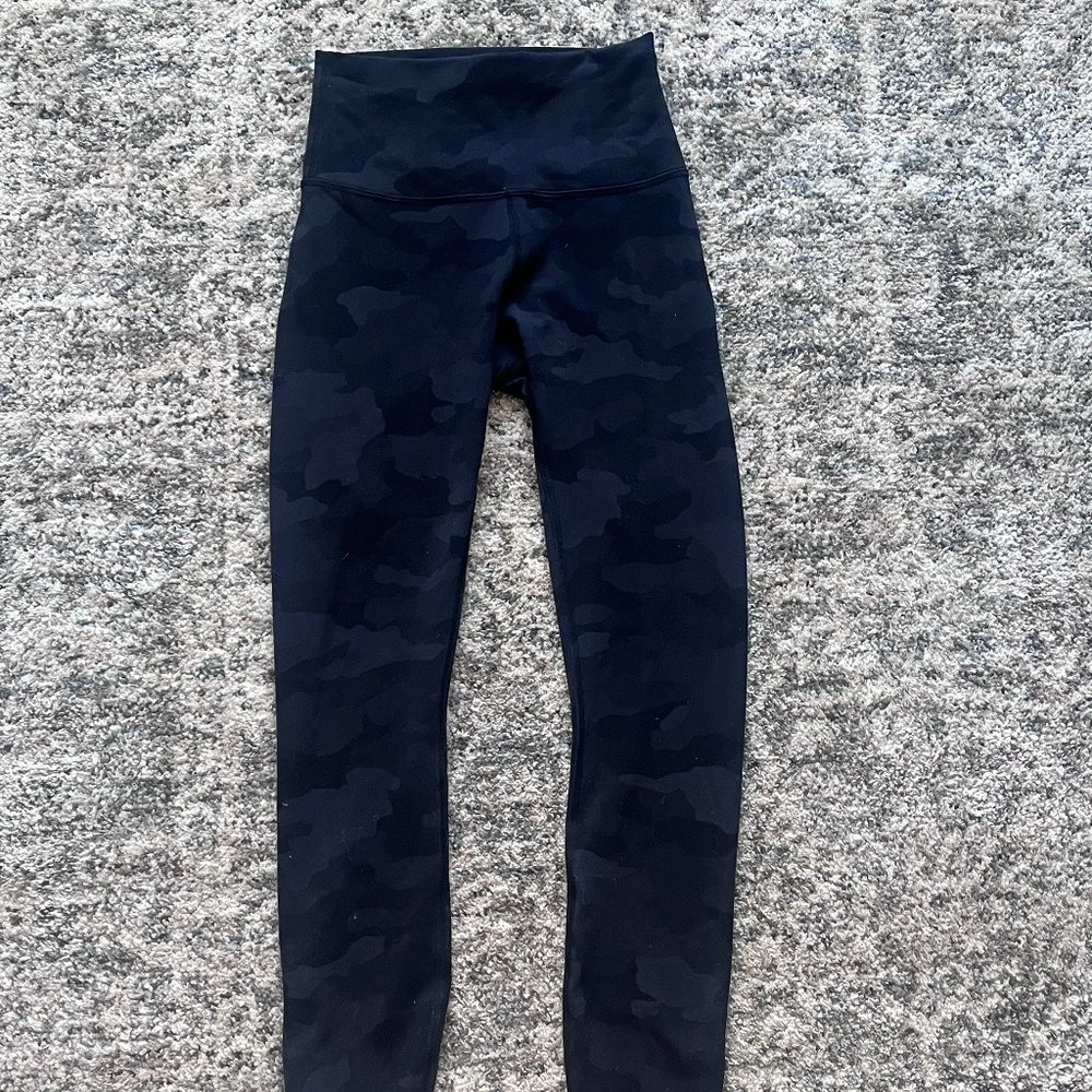 lululemon athletica Black Camo Align 25” High-Rise Leggings